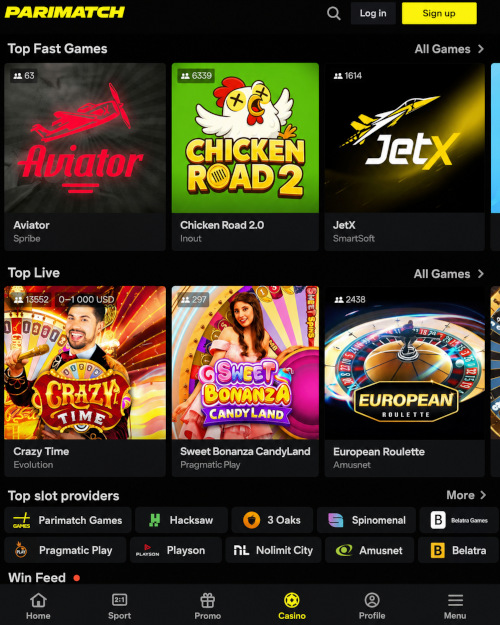 Official Parimatch bookmaker and casino website